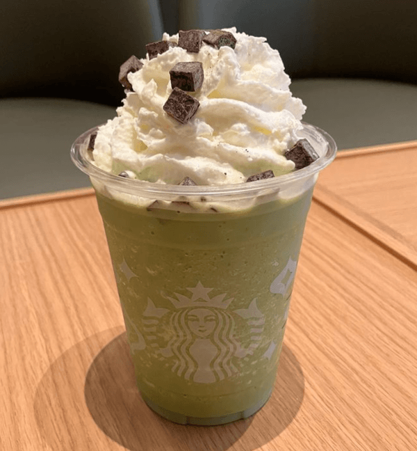 green tea frappuccino