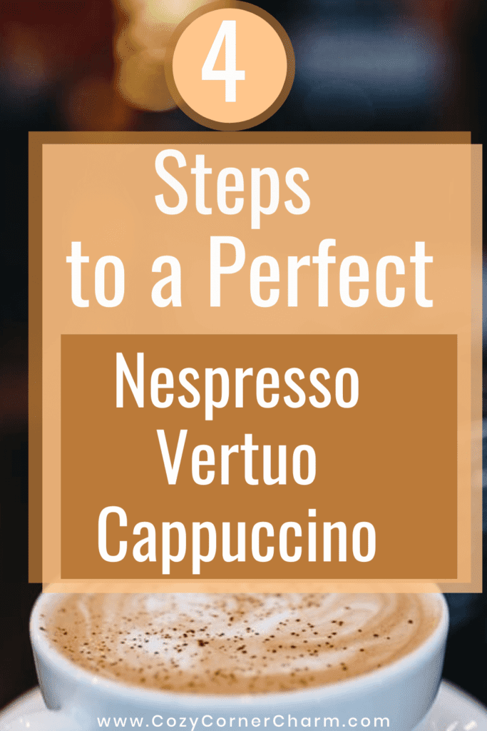 How to make a cappuccino with a nespresso vertuo