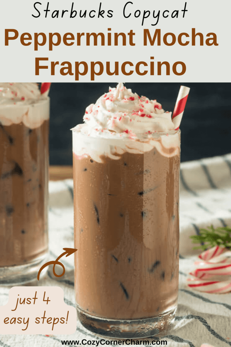 Homemade Starbucks Peppermint Mocha Frappuccino Recipe