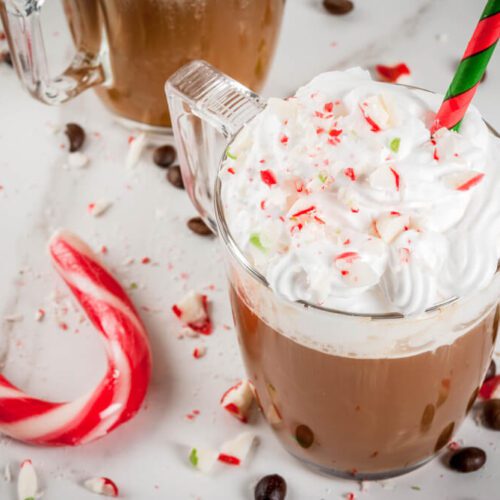 is starbucks peppermint mocha dairy free