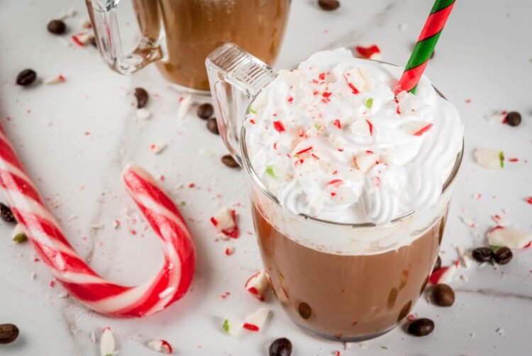 is starbucks peppermint mocha dairy free