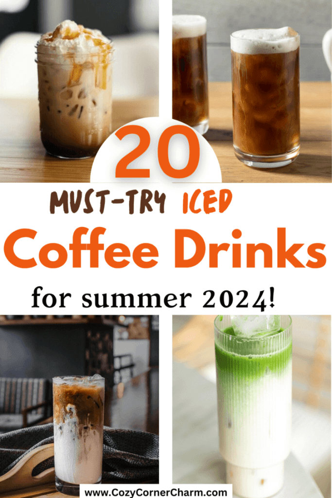 iced summer coffee drinks