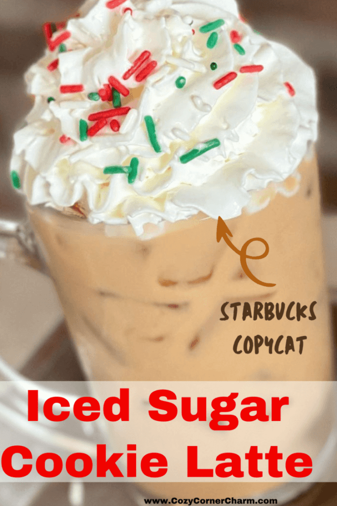 iced sugar cookie latte