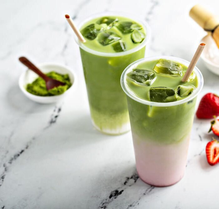 The Best Iced Strawberry Matcha Latte Recipe