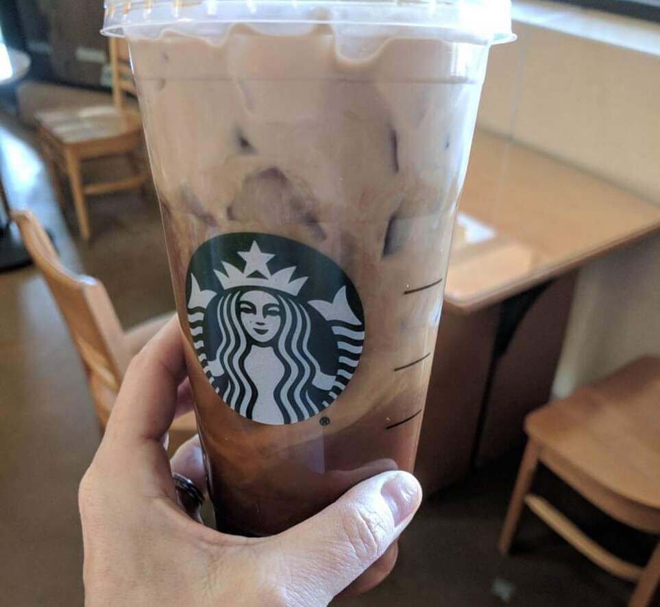 iced healthy coffee at Starbucks