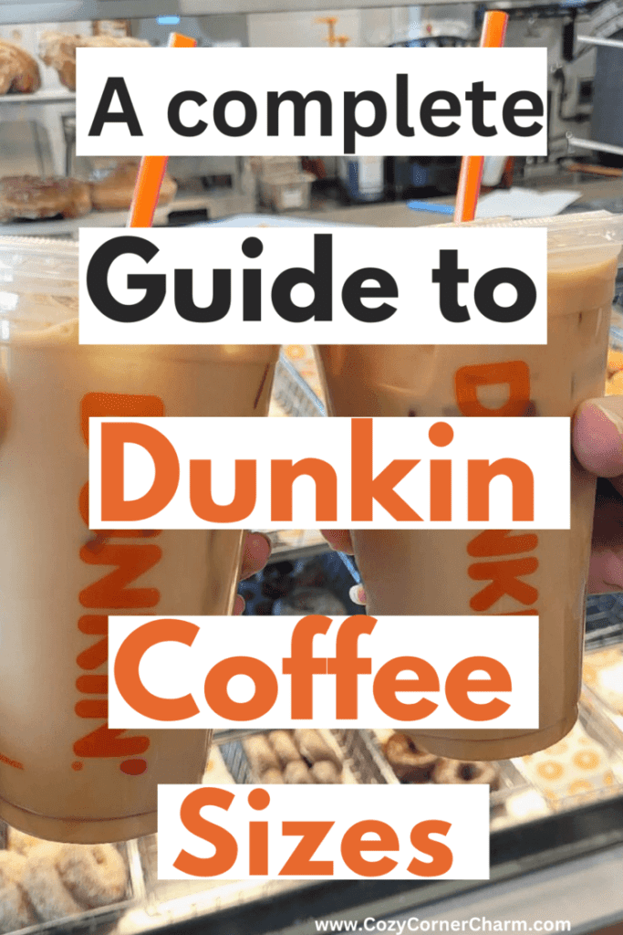 dunkin' coffee sizes