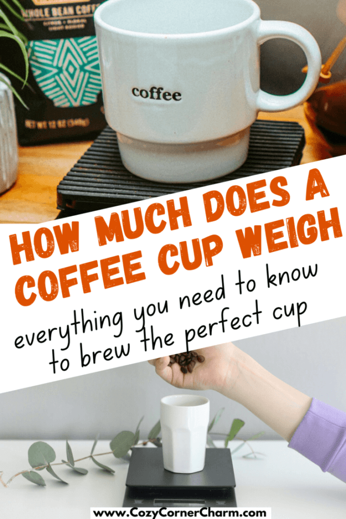 how much does a coffee cup weigh