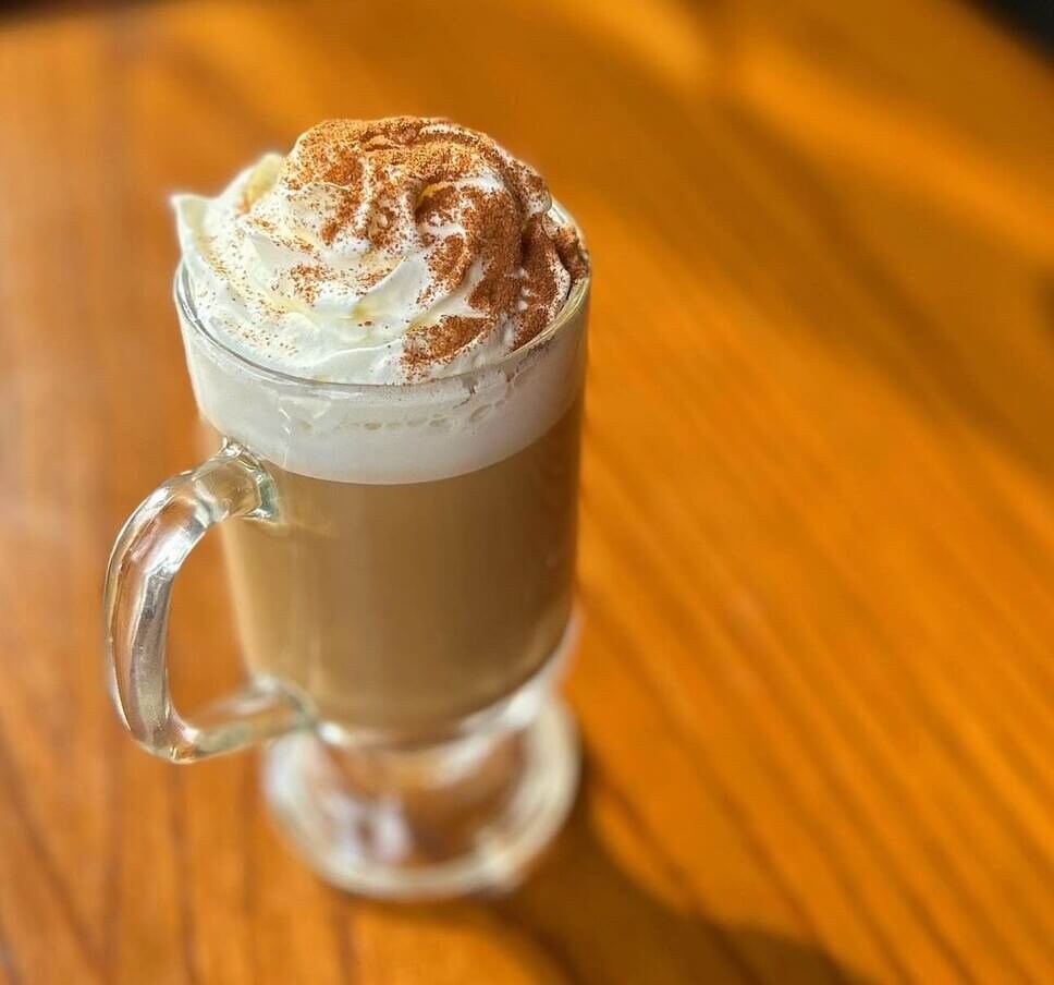 winter coffee drinks butterscotch cappuccino