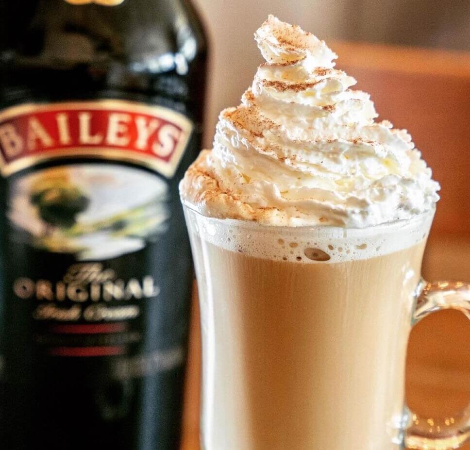 irish cream coffee for winter with Baileys