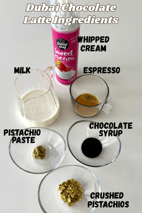 Dubai Chocolate latte recipe