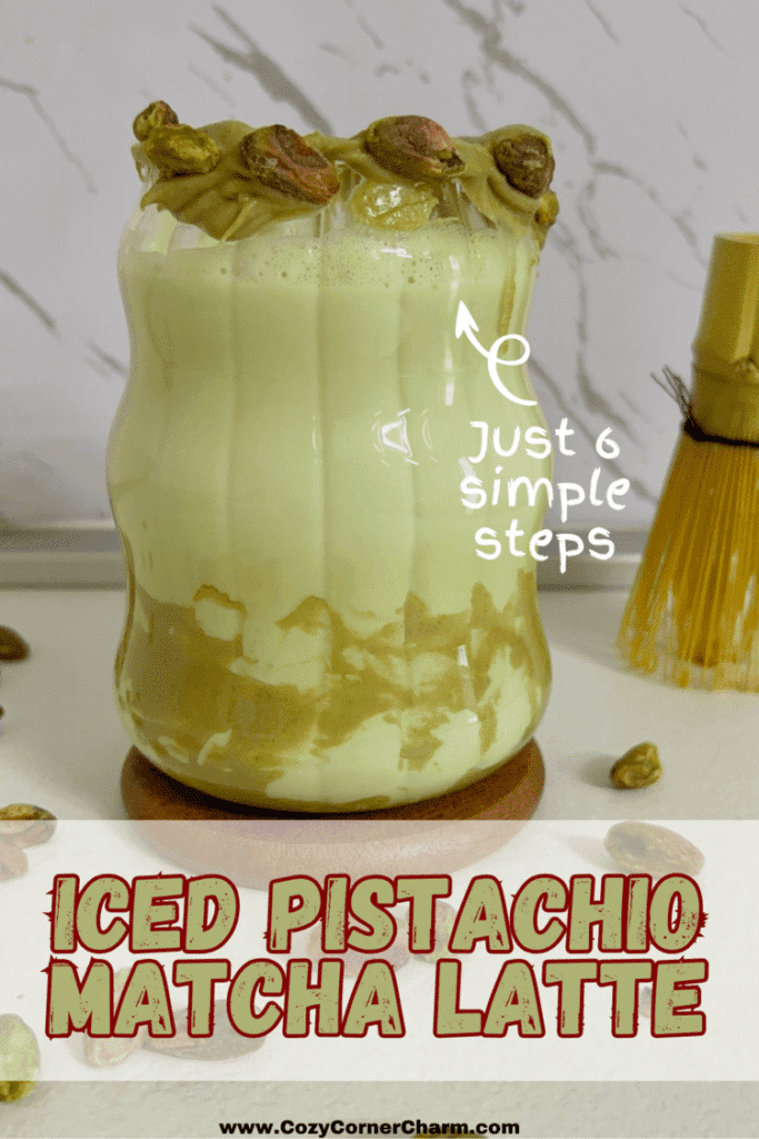 iced pistachio matcha latte recipe