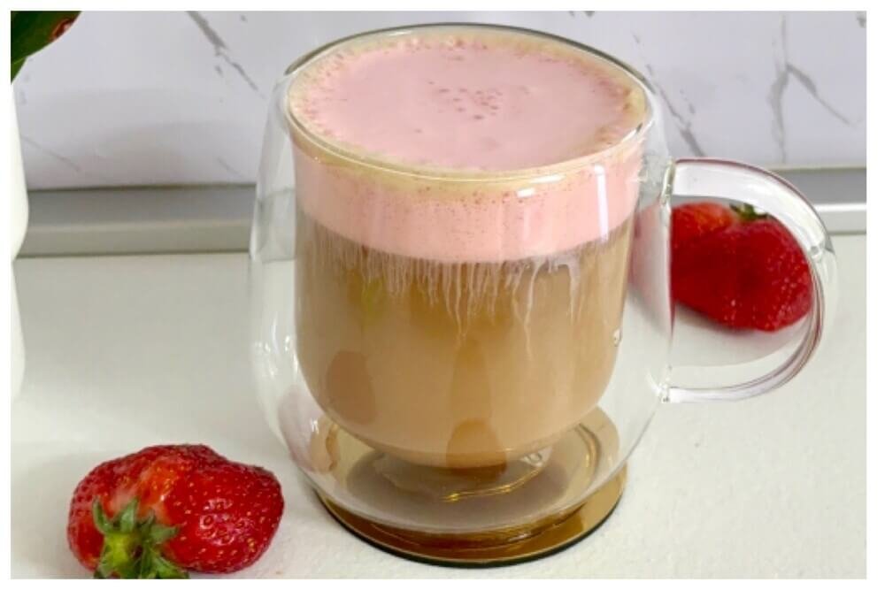 Strawberry cold foam iced coffee recipe