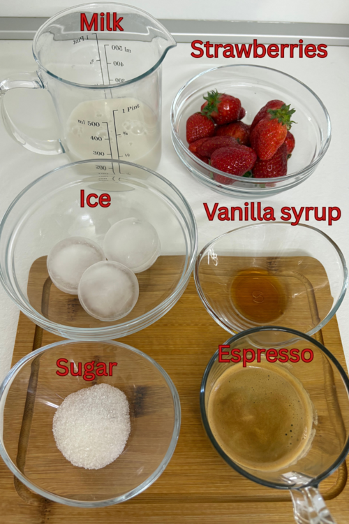 strawberry latte recipe