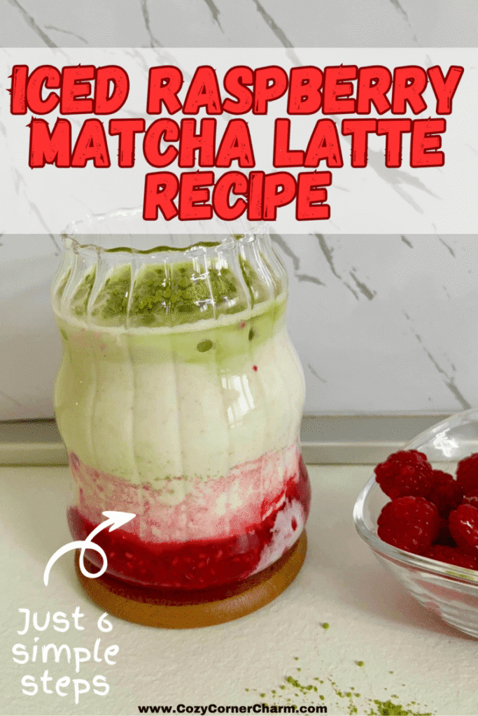 iced raspberry matcha latte recipe