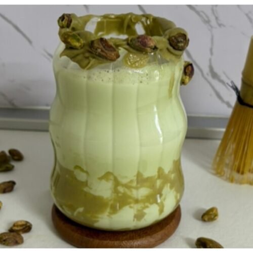 iced pistachio matcha latte recipe