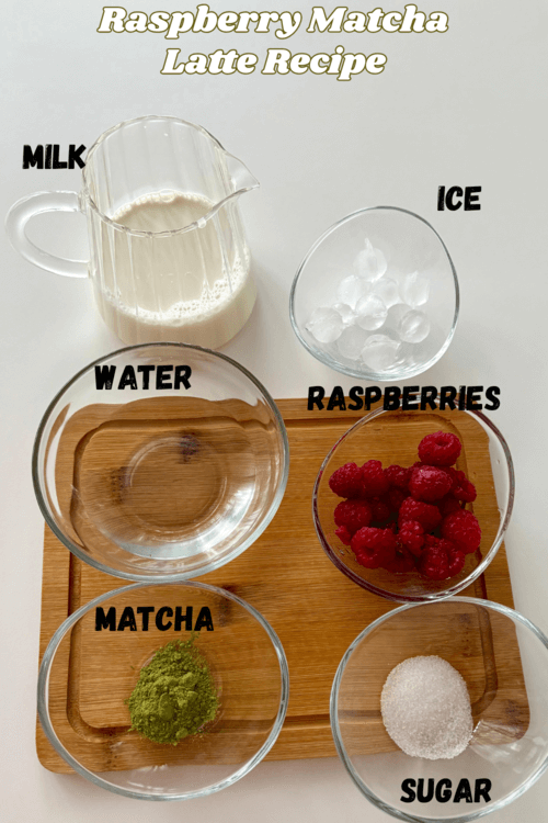 iced raspberry matcha latte recipe