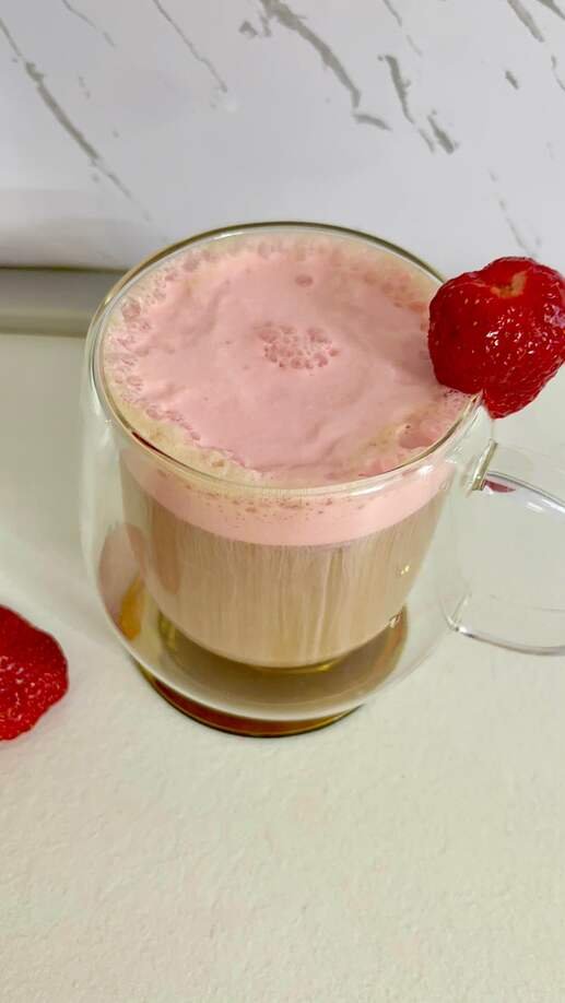 Strawberry cold foam iced coffee recipe