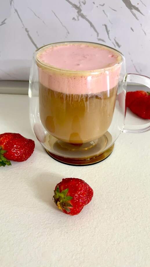 Strawberry cold foam iced coffee recipe