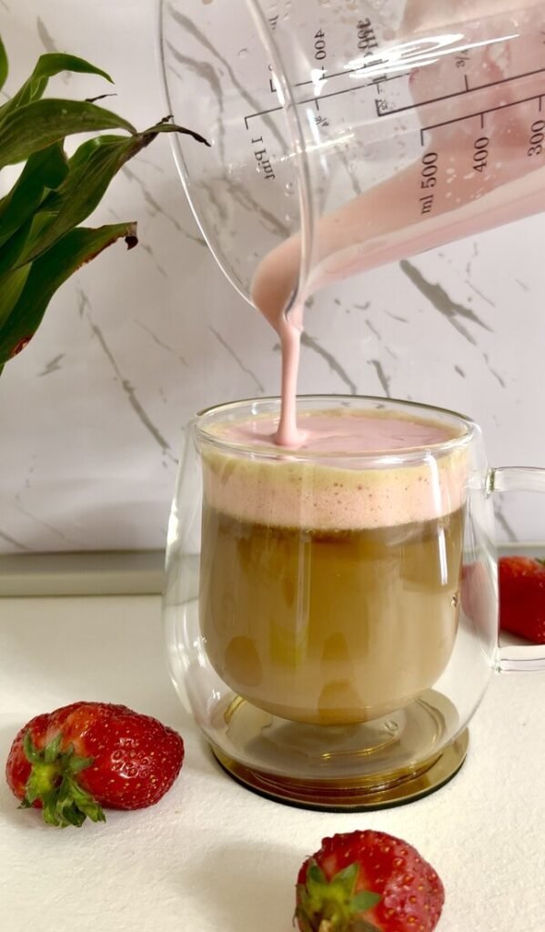 Strawberry cold foam iced coffee recipe