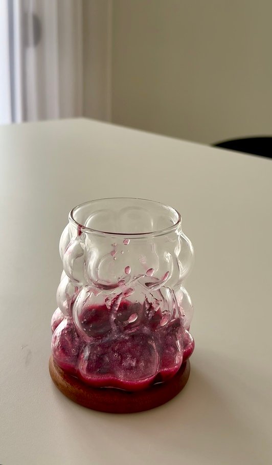 Iced blueberry matcha latte recipe