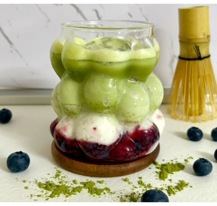 Iced Blueberry Matcha Latte Recipe