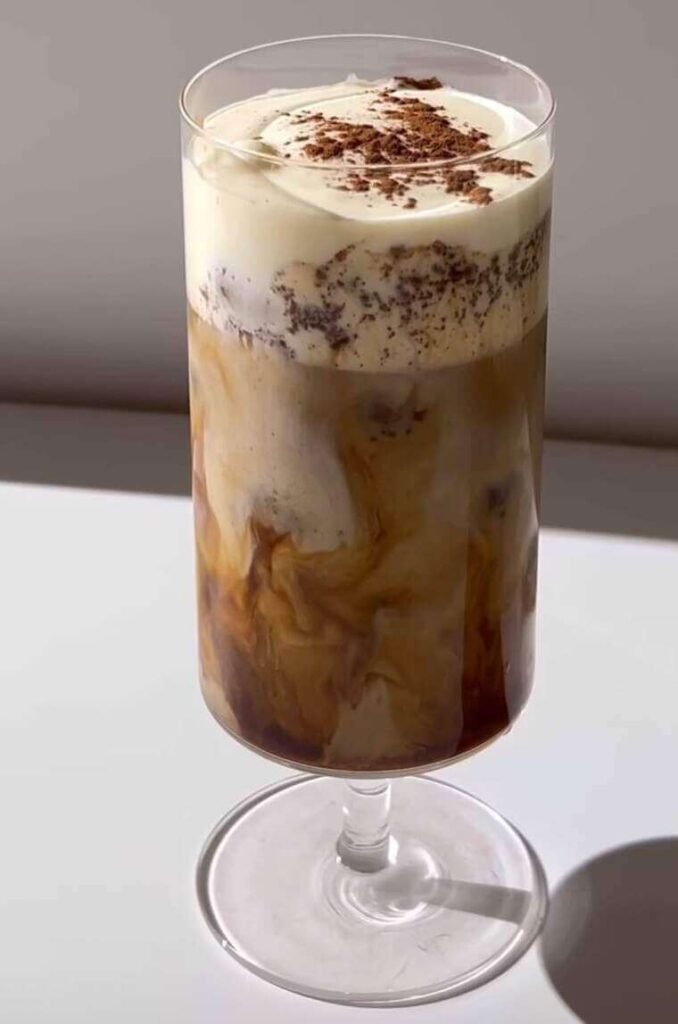 brown sugar cinnamon iced coffee with Keurig