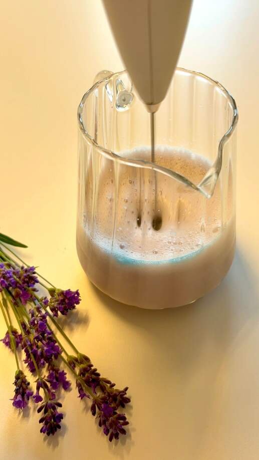 iced Lavender matcha latte recipe