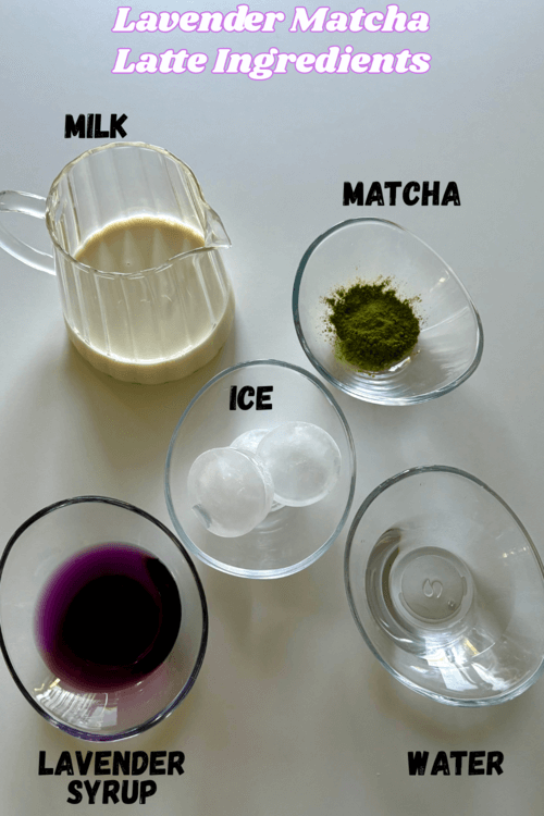 iced Lavender matcha latte recipe