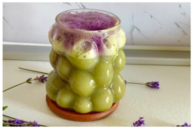 iced Lavender matcha latte recipe