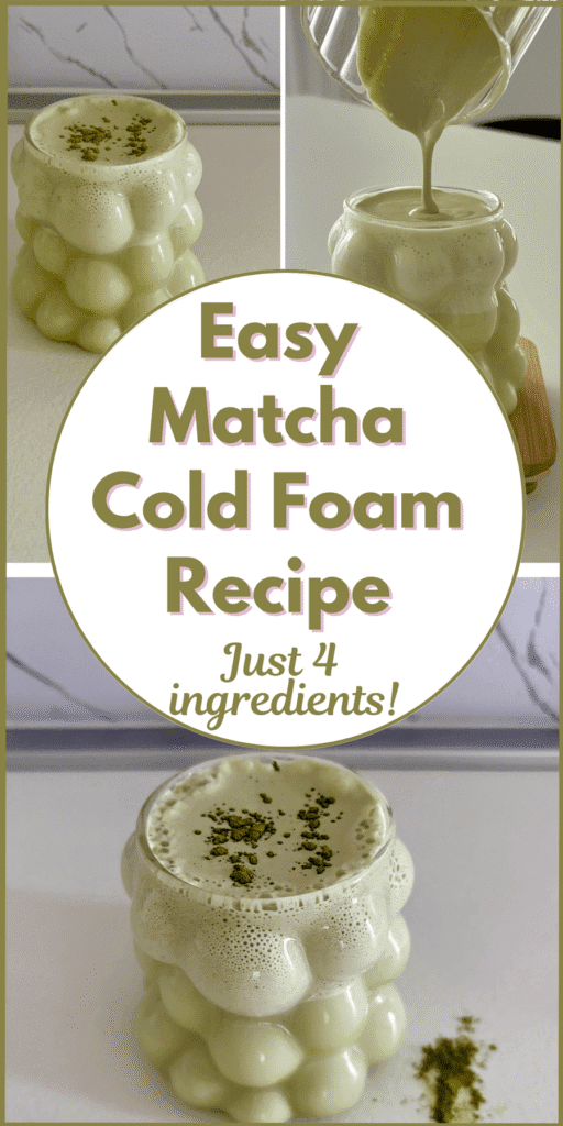 matcha cold foam recipe