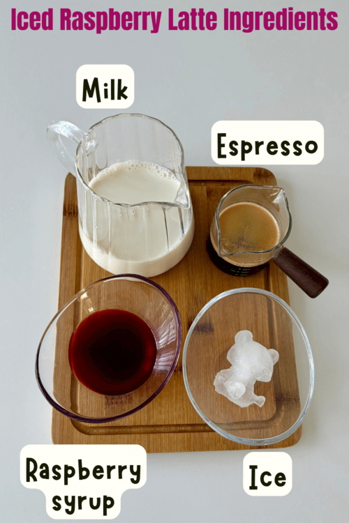 iced raspberry latte recipe