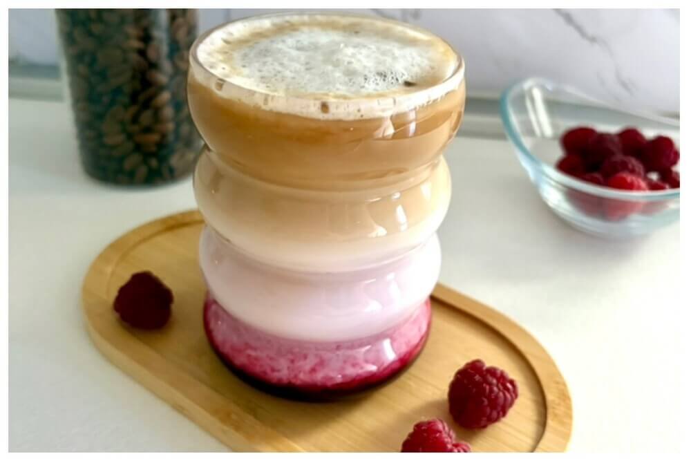 iced raspberry latte recipe