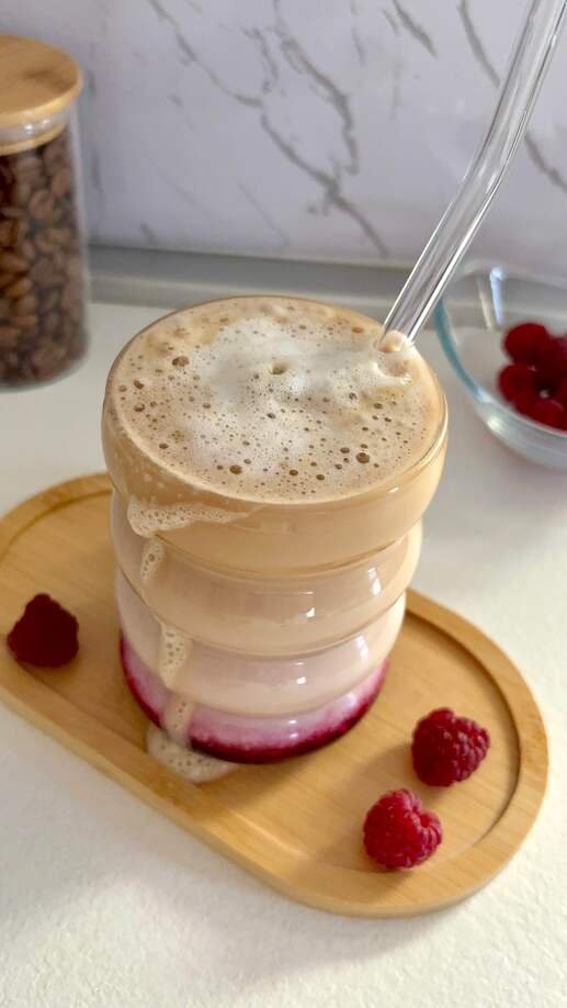 iced raspberry latte recipe