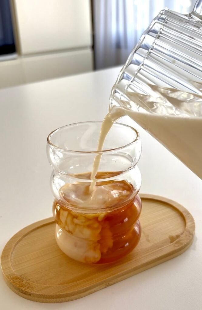 iced earl grey matcha latte