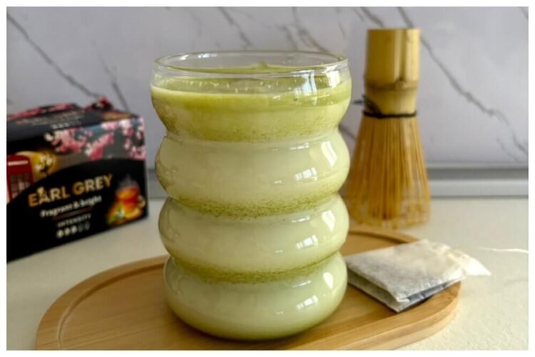 earl grey matcha latte