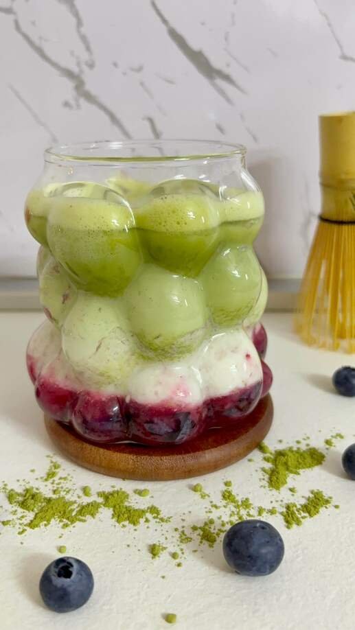 blueberry matcha latte recipe