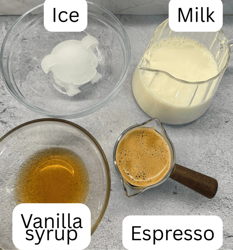 iced Vanilla latte recipe