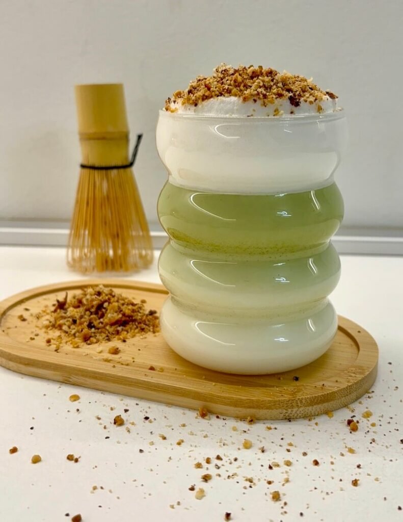 hazelnut matcha latte recipe