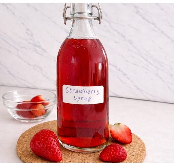 Homemade Strawberry Syrup Recipe for Coffee