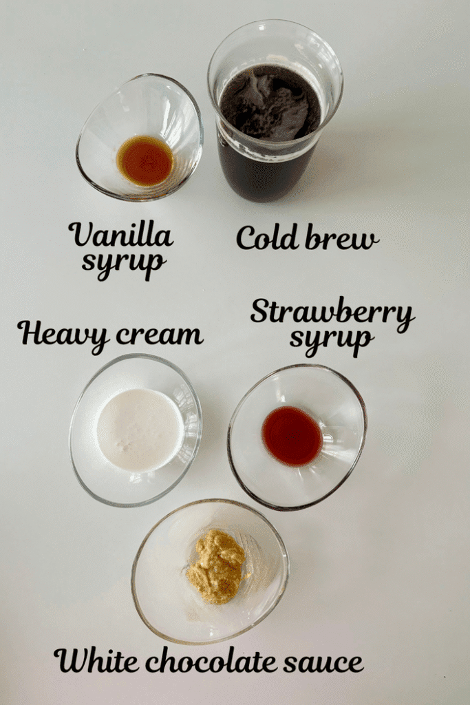 White Chocolate Strawberry Cream Cold Brew recipe