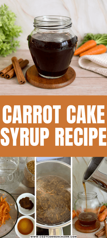 Carrot cake syrup for coffee