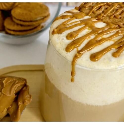 biscoff latte, cookie butter latte recipe