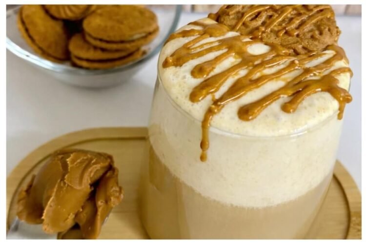 biscoff latte, cookie butter latte recipe