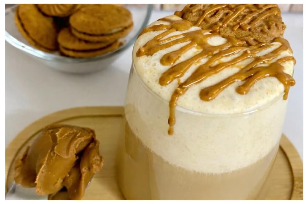 biscoff latte, cookie butter latte recipe
