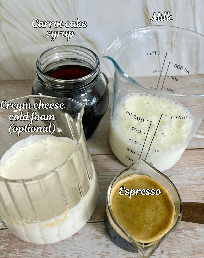 carrot cake latte recipe 