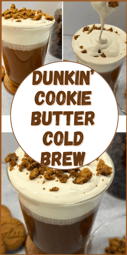 dunkin cookie butter cold brew 