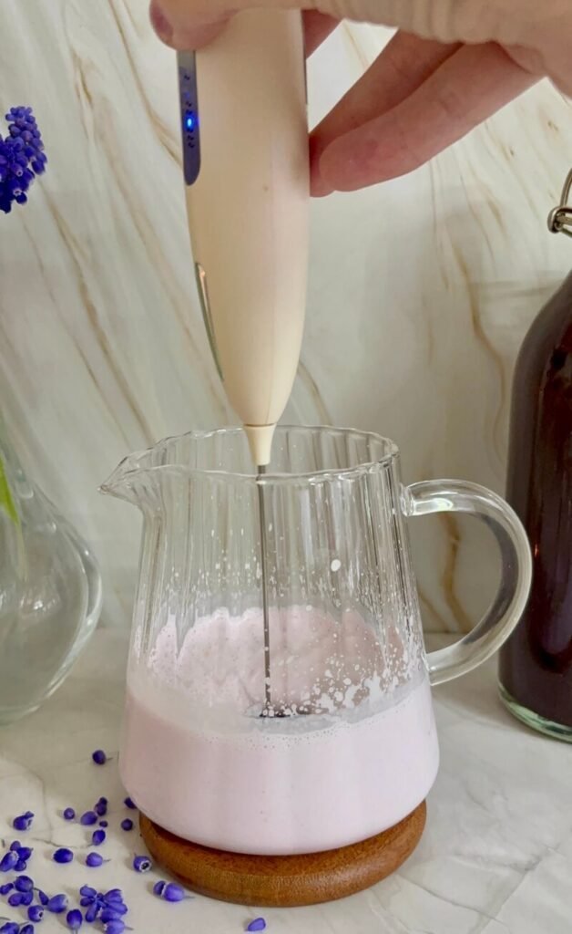 iced lavender cream chai