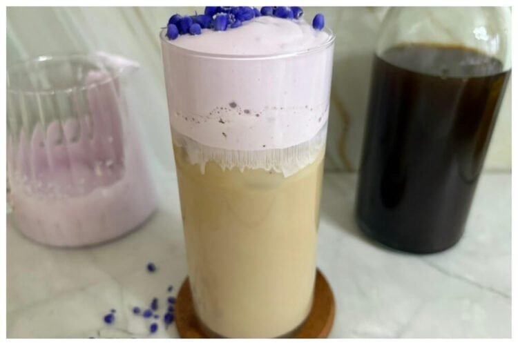 iced lavender cream chai