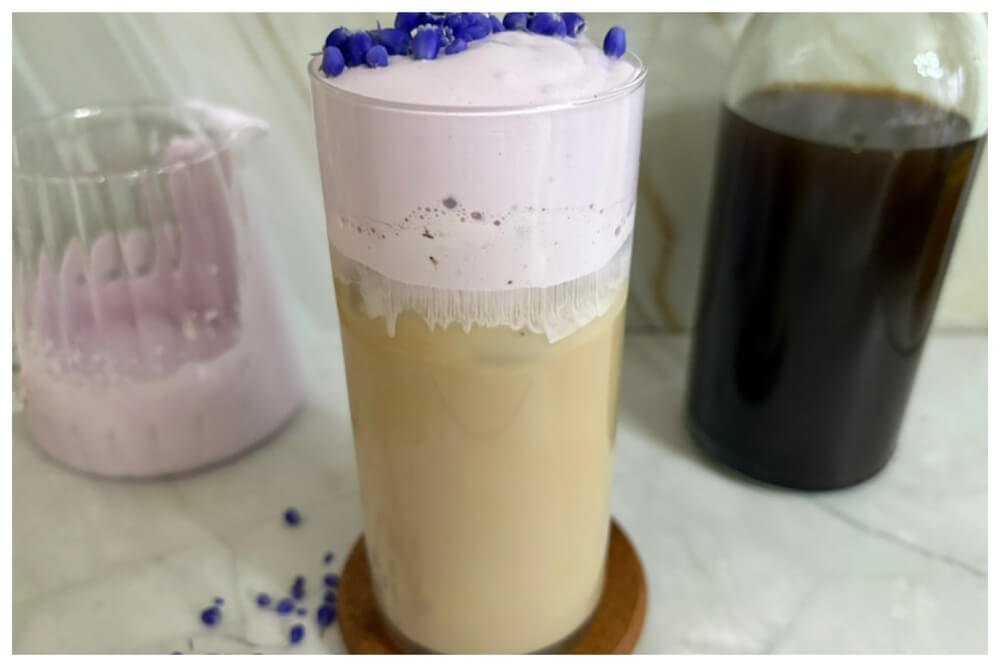 iced lavender cream chai