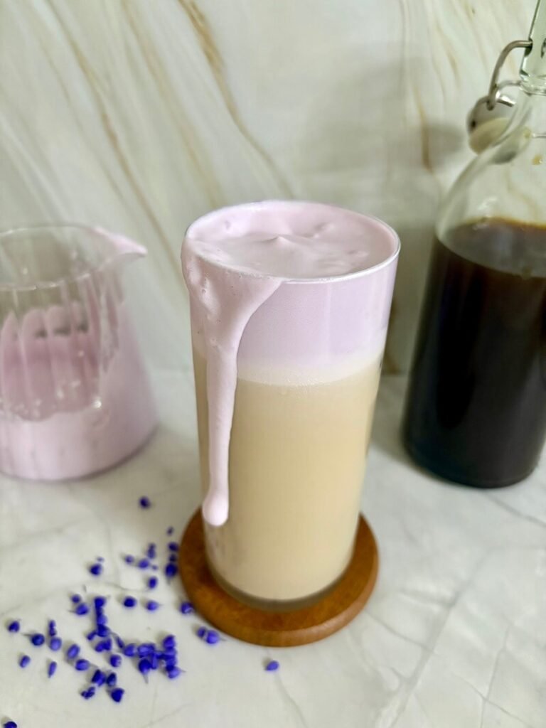 iced lavender cream chai